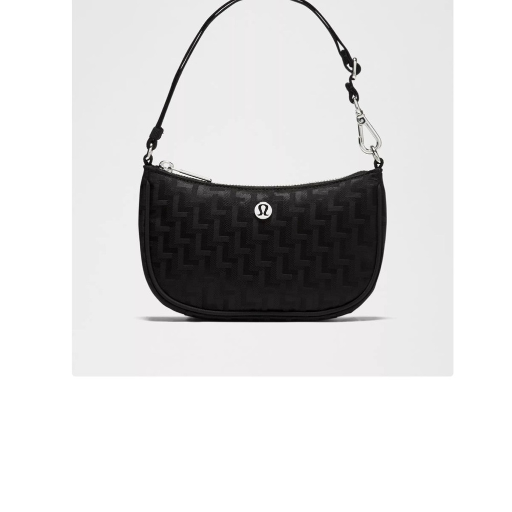 lululemon athletica Black Textured Shoulder Bag